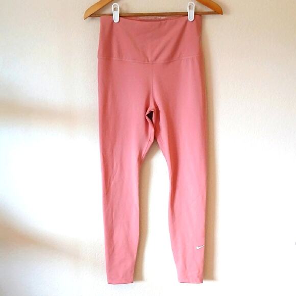 Nike Rose Pink Workout Leggings - Picture 1 of 5